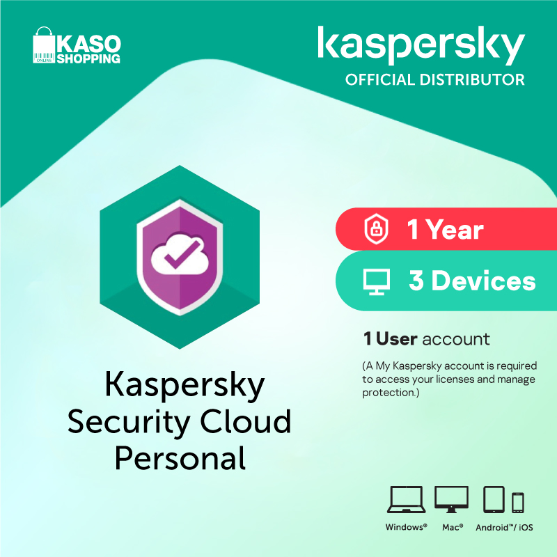 Kaspersky Security Cloud Personal 3 Devices 1 Year